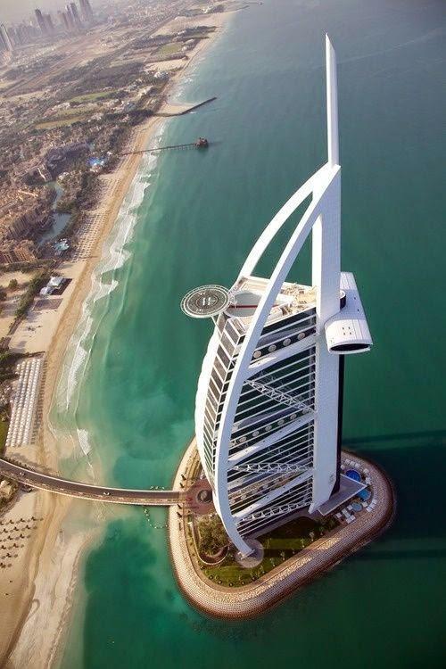 Nietypowe rozwiązania lądowisk helikopterów Burj Al Arab w