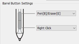 Uwaga: Pen/Eraser Toggle (Pióro/Gumka do mazania): Ta funkcja służy