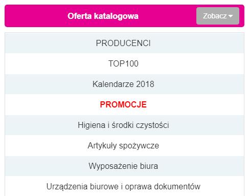 3. Przeglądanie katalogu produktów Produkty z otwartego katalogu produktów przeglądamy klikając przycisk Zobacz a następnie wybieramy interesującą