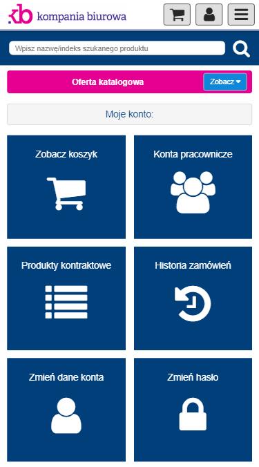 5. Menu Dostęp do menu jest możliwy w dowolnym momencie po naciśnięciu symbolu trzech poziomych kresek w prawym górnym rogu ekranu. Z rozwijanego menu można wybrać potrzebną pozycję. 6.