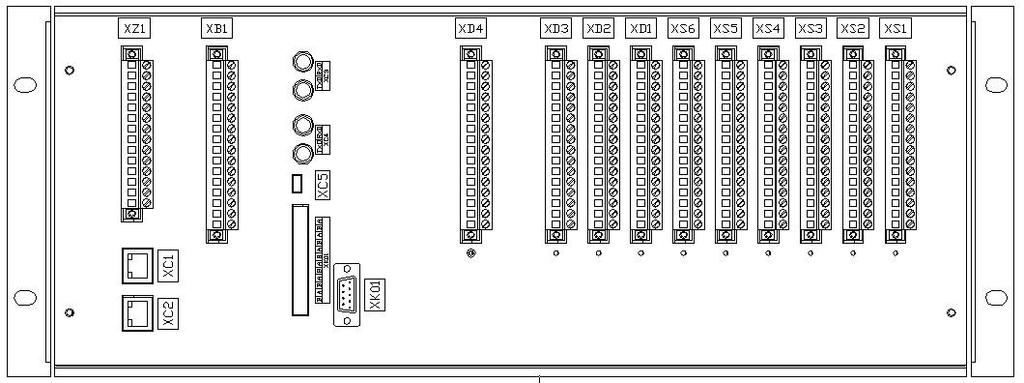 Str.0 z 0. Podłączenie urządzenia Widok złącz ZSC 4 kaseta podstawowa. Opis poszczególnych złącz: Kaseta podstawowa - zasilanie oraz wejśćia sterownicze.