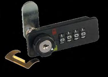 ZMEK SZYFROWY M224 Z kluczem master i funkcją odszukiwania kodu Do szaf i szafek metalowych lub drewnianych Skład kompletu 1 zamek 72,8 x 42,8 x