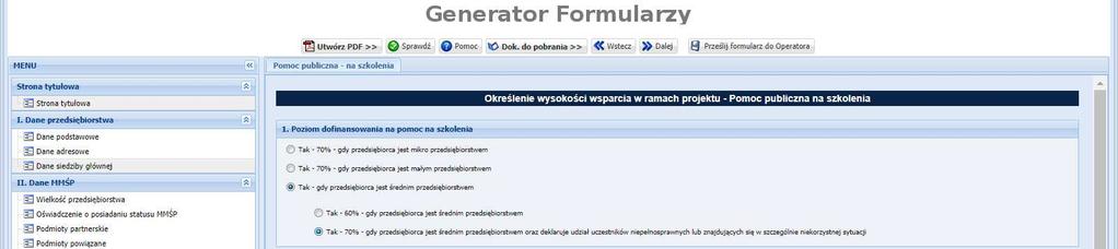 W przypadku, gdy Przedsiębiorca jest średnim Przedsiębiorstwem i deleguje na usługę rozwojową szkolenie pracowników niepełnosprawnych bądź znajdujących się w