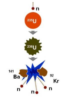 Rozszczepienie (ang. fission) Odkryte w 1938 r. przy naświetlaniu jąder 238 U neutronami.