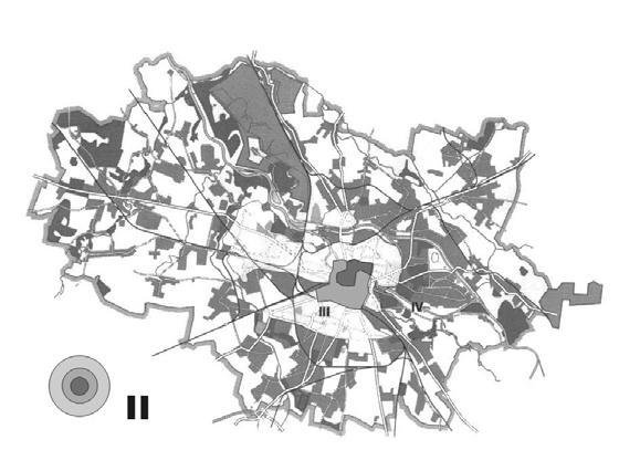 Polityka transportowa Wrocławia realizowana będzie w sposób zróżnicowany w poszczególnych obszarach miasta.