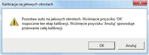 Po zakończeniu testu wciskamy przycik OK lub zamykamy okno komunikatu kończąc proces.