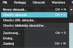 Plik / Otwórz obrazek