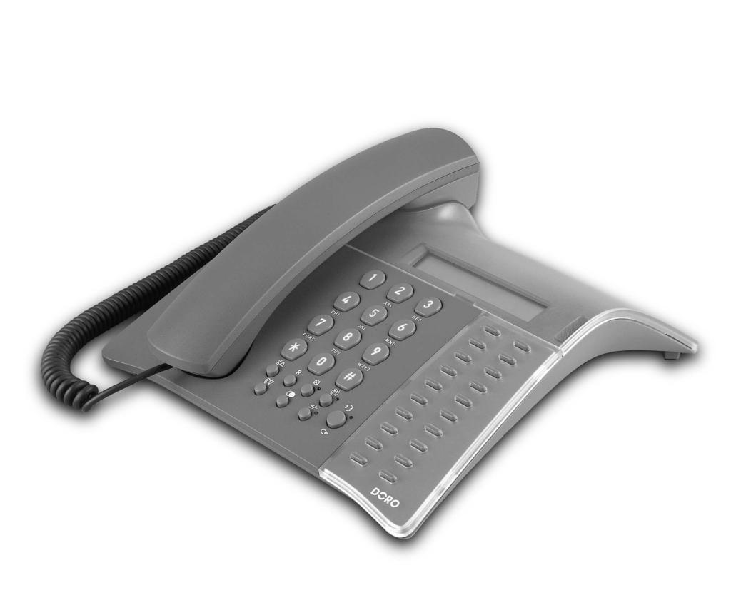 English French German Italian Polish CONGRESS 200 Business Telephone Téléphone avec écoute ampli ée et écran LCD Professionelles Tischtelefon