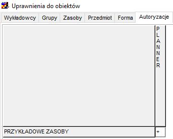 Szczegółowy opis funkcjonowania polecenia Uprawnienia do obiektów opisuje odrębny rozdział w podręczniku użytkownika.