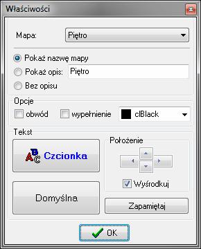 36 GUARDX SATEL Wyśrodkuj kliknij, aby wyśrodkować tekst (nazwę / opis). Zapamiętaj kliknij, aby zapisać ustawienia tekstu.