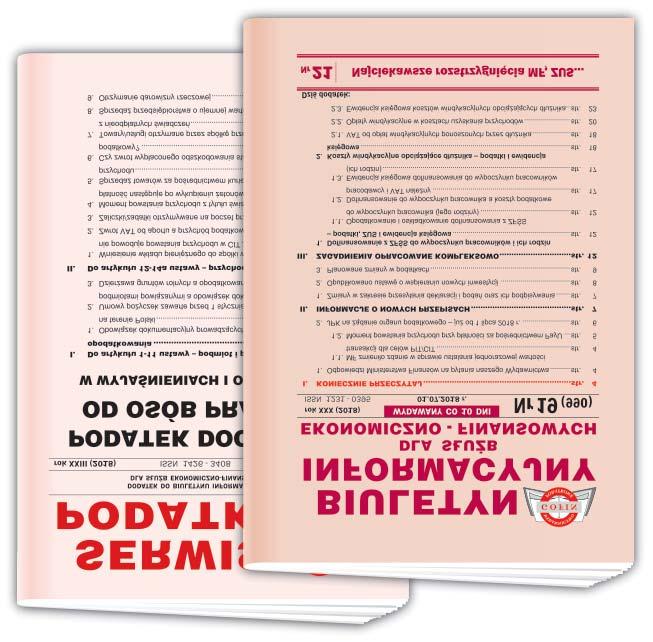 kompletu promocyjnego nr 3 otrzymasz: Dostęp do internetowej wersji Biuletynu Informacyjnego na 2019 rok czasopismaksiegowych.