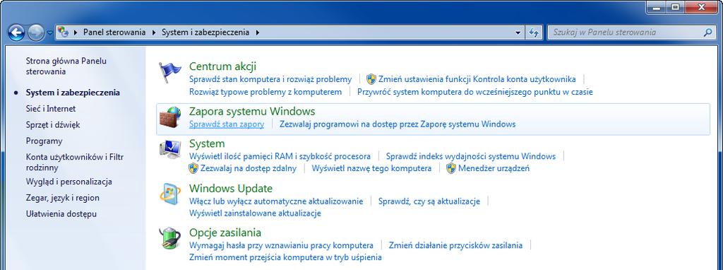 dostęp przez Zaporę systemu Windows]. Po wyświetleniu okna dialogowego Kontrola konta użytkownika kliknij przycisk [Kontynuuj].