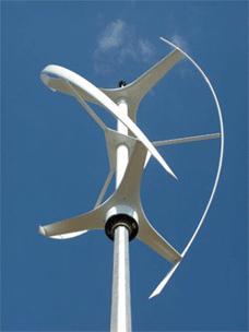 Ciekawostki praktyczne Elektrownie wiatrowe o pionowej osi obrotu. Przykłady: Darrieusa, typu H, Savoniusa, świderkowe, bębnowe, tornado i wiele innych mieszanych odmian.