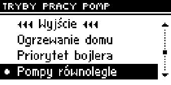 W tym trybie praca wentylatora i podajnika jest ograniczona do temperatury 65OC na kotle, ponieważ zapobiega to przegrzewaniu się kotła.