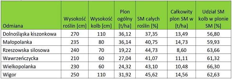 Plonowanie dawnych odmian populacyjnych kukurydzy w uprawie na kiszonkę w warunkach rolnictwa ekologicznego (Radzików, 2013) Badania w zakresie doboru odmian zbóż i ziemniaków zalecanych do uprawy