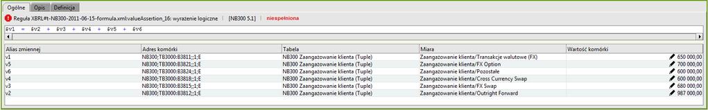 utworzona dodatkowa reguła wyliczeniowa: asist#nb_fva_13, pozwalająca na wyliczenie wartości komórki: B3802 przy wykorzystaniu jednej z funkcji: wylicz dane, wylicz wartości w tabeli czy wylicz