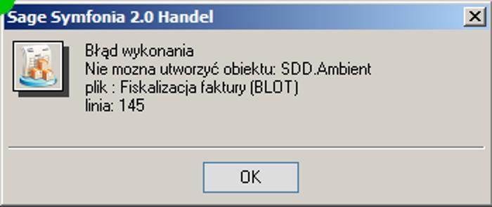 FAQ - NAJCZ CIEJ ZADAWANE PYTANIA I PROBLEMY 1 Komunikat. B d wykonania. Nie mo na utworzy obiektu... Komunikat informuje o braku komponentu technicznego.