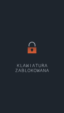 Jeżeli chwilowo nie korzystamy z kasy i chcemy zabezpieczyć ekran dotykowy przed przypadkowym dotknięciem, należy nacisnąć krótko przycisk włącz/wyłącz podczas pracy kasy, wtedy