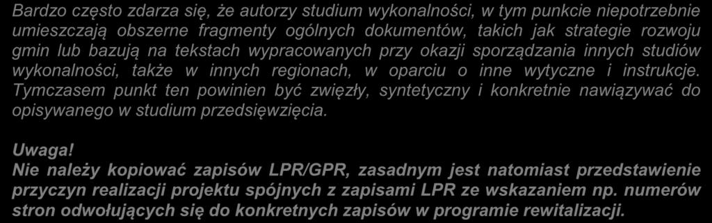 1. Przyczyny realizacji projektu W rozdziale tym należy przedstawić przyczyny podjęcia realizacjiprojektu oraz określić problemy, jakie zostaną rozwiązane w wyniku realizacji zaplanowanych działań,