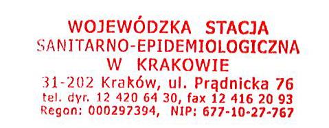 Załącznik Nr 1 do zarządzenia Nr 16/2018 Dyrektora WSSE w Krakowie z dnia 8 lutego 2018 r.