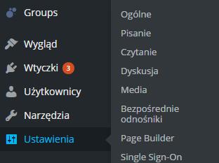 3.3. Czynności administratora strony szkolnej Panel administracyjny WordPress pozwala Administratorom szkolnym na pełne zarządzanie serwisem przypisanym do jego/jej konta, przy czym najważniejsze