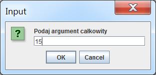 class GUI1 //obsługa wprowadzania i prezentowania danych String s; public void wyswietlwynik(string s) JOptionPane.