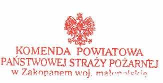 Zakopane, dnia 9 października 2013r. POK.1110.8.2013 OGŁOSZENIE O NABORZE Komenda Powiatowa Państwowej Straży Pożarnej w Zakopanem 34-500 Zakopane, ul.