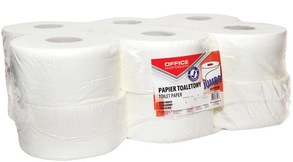 celuloza, papier (17 g/m2) - opakowanie: 8 rolek typ śred. rolki dł. rolki gram. 020.