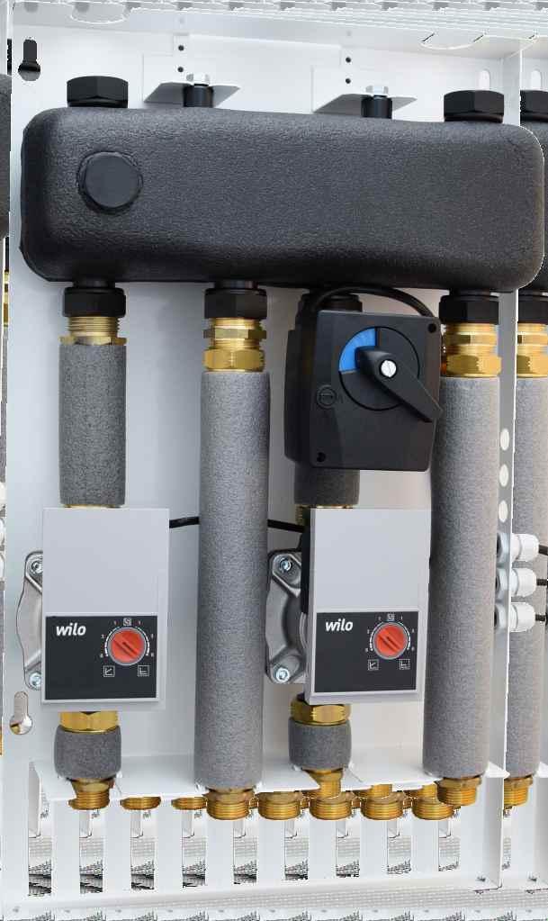 System MIX-BOX DN 0 - kompletny system regulacji dla lub obiegów grzewczych Idealny system dla wiszących kotłów gazowych