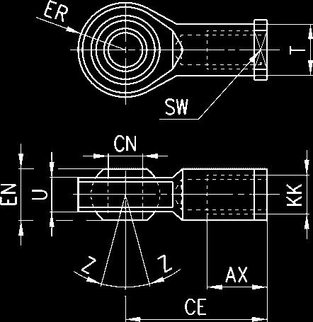 t³oczyska, Mod. GA... Wg ISO 8139 Materiał: Stal ocynkowana.