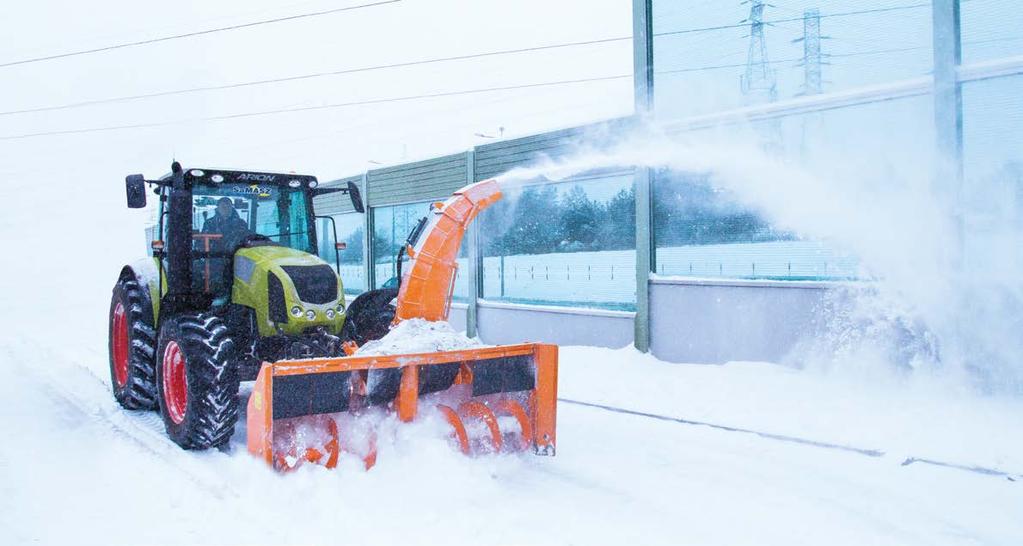 PŁUGI ŚNIEŻNE Pług wirnikowy Tornado 200, Tornado 251 Pług wirnikowy Tornado 251 przeznaczony jest do pracy na przednim lub tylnym TUZ ciągnika o mocy powyżej 90 KM.