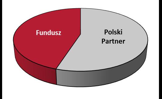 Co Fundusz oferuje polskim firmom Podział ryzyka inwestycyjnego Współfinansowanie kapitał lub pożyczki bez regresu na bilans zagranicznej spółki