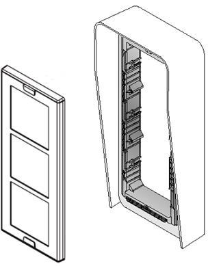 PANEL ROZMÓWNY Z PRZYCISKAMI PANEL ROZMÓWNY Z PRZYCISKAMI F. O B U D O W A N A T Y N K O W A Z D A S Z K I E M NR R E F.