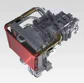 Wysoka wydajność i ekonomika paliwowa Oszczędny silnik ecot3 Nowy silnik Komatsu SAA4D107E-1 charakteryzuje się wysokim momentem obrotowym, wyższymi osiągami przy niskich prędkościach obrotowych i