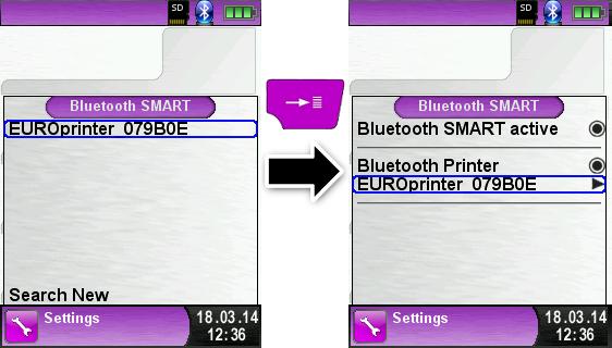 Bluetooth w ustawieniach, jak również można aktywować funkcję podczerwieni w