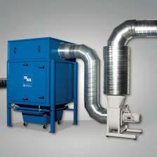 66 3. Centralne systemy filtrowentylacyjne ZPF 6H Centralny system filtrowentylacyjny Przeznaczenie Rozwiązanie dla wielu problemów z odciągiem dymów i pyłów na wielu stanowiskach pracy jednocześnie.