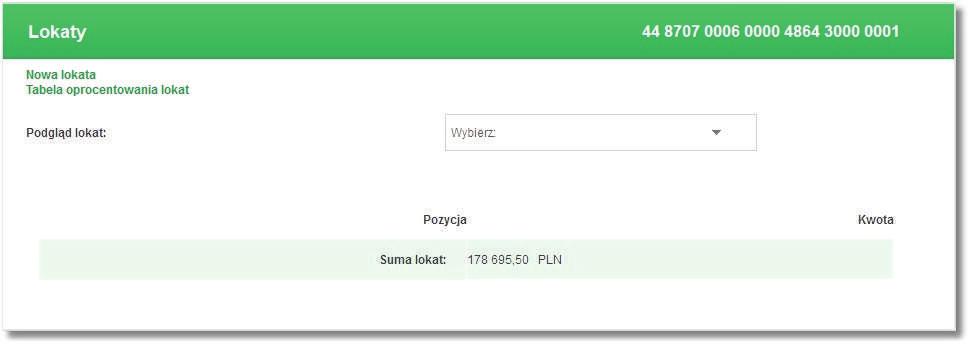 Rozdział 10 Lokaty [ZREZYGNUJ] - wycofanie się z założenia lokaty Przycisk [ZAŁÓŻ LOKATĘ] powoduje przejście do okna, w którym użytkownik może zweryfikować wprowadzone dane, a następnie: Powrócić do