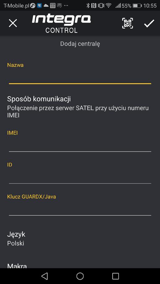 SATEL INT-GSM 37 Jeżeli moduł INT-GSM jest podłączony do modułu ETHM-1 Plus, łączność za pośrednictwem modułu INT-GSM (przez GPRS) jest używana tylko, gdy nie uda się nawiązać połączenia przez