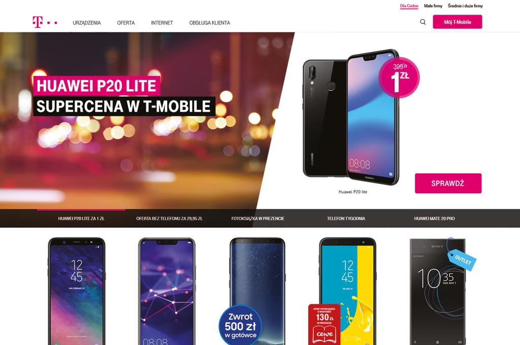 t-mobile.pl W serwisie teksty alternatywne dla grafik nie są adekwatne do ich zawartości. Jest to szczególnie istotne dla tych, które są odnośnikami. Ponadto wiele odnośników jest pustych.