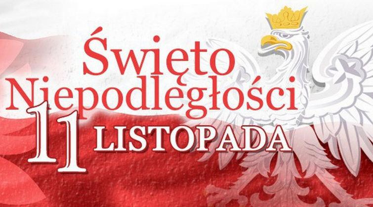 Ogłoszenia duszpasterskie Obchodzimy dziś 100. rocznicę Niepodległości Polski. Msza św. w int. Ojczyzny o g. 11.00. Po Mszy złożenie kwiatów pod pomnikiem Lotników Polskich.