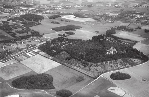 IVO ŁABOREWICZ Ryc. 6. Zdjęcie lotnicze Wzgórza Paulinum wraz z otoczeniem z ok. 1930 r. Jako miejscowy zarządca (Inspektor) wymieniony został Paul Zurek 57.