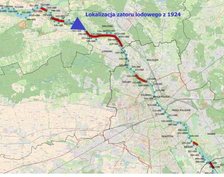 Zabezpieczenie przeciwpowodziowe m. st. Warszawy Zjawiska lodowe to drugi istotny czynnik, mający wpływ na możliwość powstania zagrożenia powodziowego.