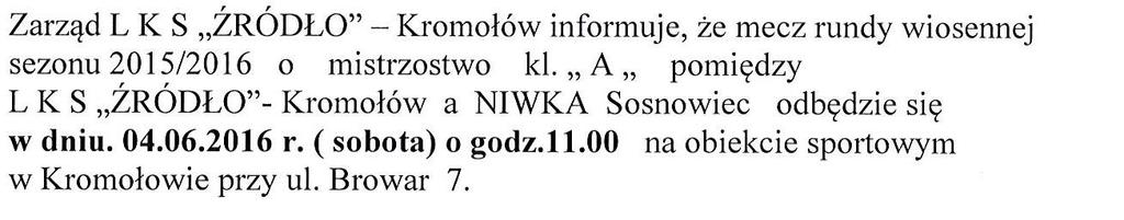 ŚLĄSKI ZWIĄZEK PIŁKI NOŻNEJ PODOKRĘG SOSNOWIEC 41-200 Sosnowiec ul. Rzeżnicza 12 Tel./fax 032 266-58-45 Konto : PKO Sosnowiec nr 19 10202498 0000 8402 0018 4671 www.podokregsosnowiec.