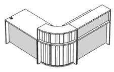 N O G I - wykonane z płyty o grubości 18 mm; oklejone obrzeżem PVC 2 mm, - wyposażone w stopki poziomujące, umożliwiające