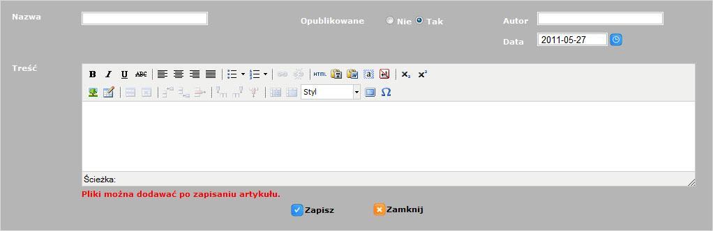 STRONY STRONY LISTA Lista stron statycznych to zbiór stron, które nie wymagają przypisania do kategorii.