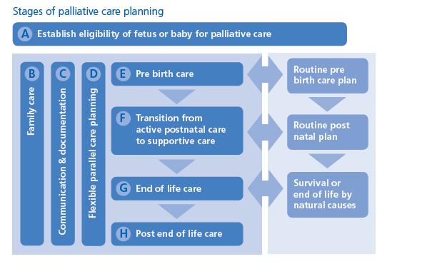 PLAN Etapy planowania perinatalnej opieki paliatywnej wg wytycznych Brytyjskiego Towarzystwa Medycyny
