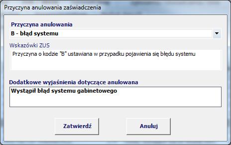 Jeżeli ze wskazanym zaświadczeniem powiązane zostało inne (dla okresu wstecznego lub bieżącego) program zapyta czy korygowanie ma dotyczyć zestawu zaświadczeń. Należy odpowiedzieć Tak.