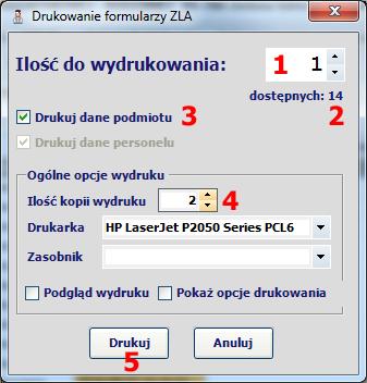 Maksymalna ilość formularzy do jednorazowego pobrania ustalana jest przez ZUS (w chwili tworzenia dokumentacji wynosiła 100).