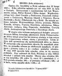 17. bractwo strzeleckie 89. Fragment książki jubileuszowej Inwalidów Wojennych R.P. Z 1925r. Przy Związku Strzeleckim w Krobi powołano klub RUCH.