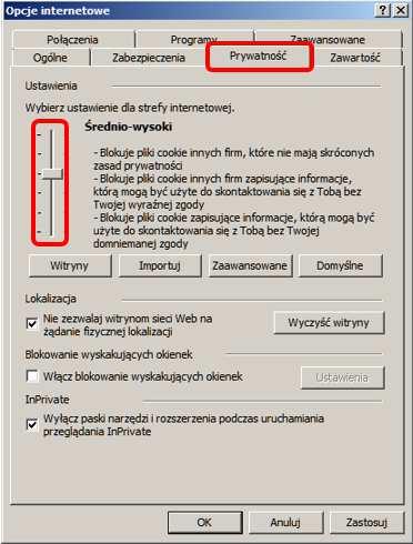 KONFIGURACJA W związku z brakiem wsparcia ze strony firmy Microsoft dla systemu Windows XP nie jest zalecane korzystanie z usług banku za pośrednictwem tego systemu.